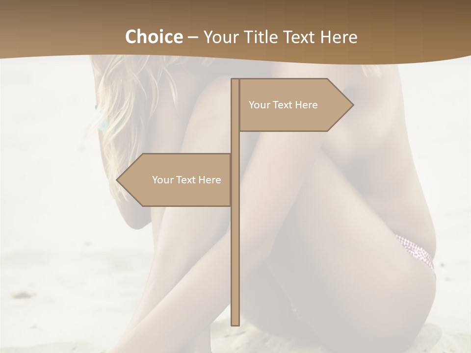 Female Sexy Model PowerPoint Template