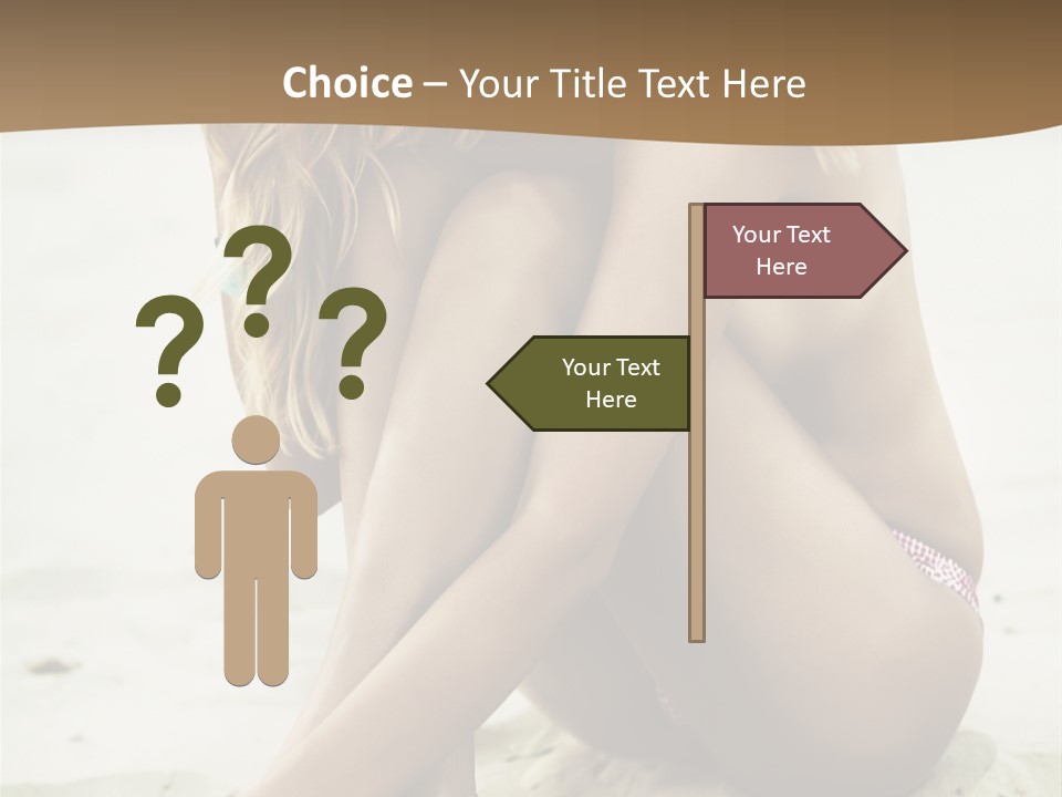 Female Sexy Model PowerPoint Template