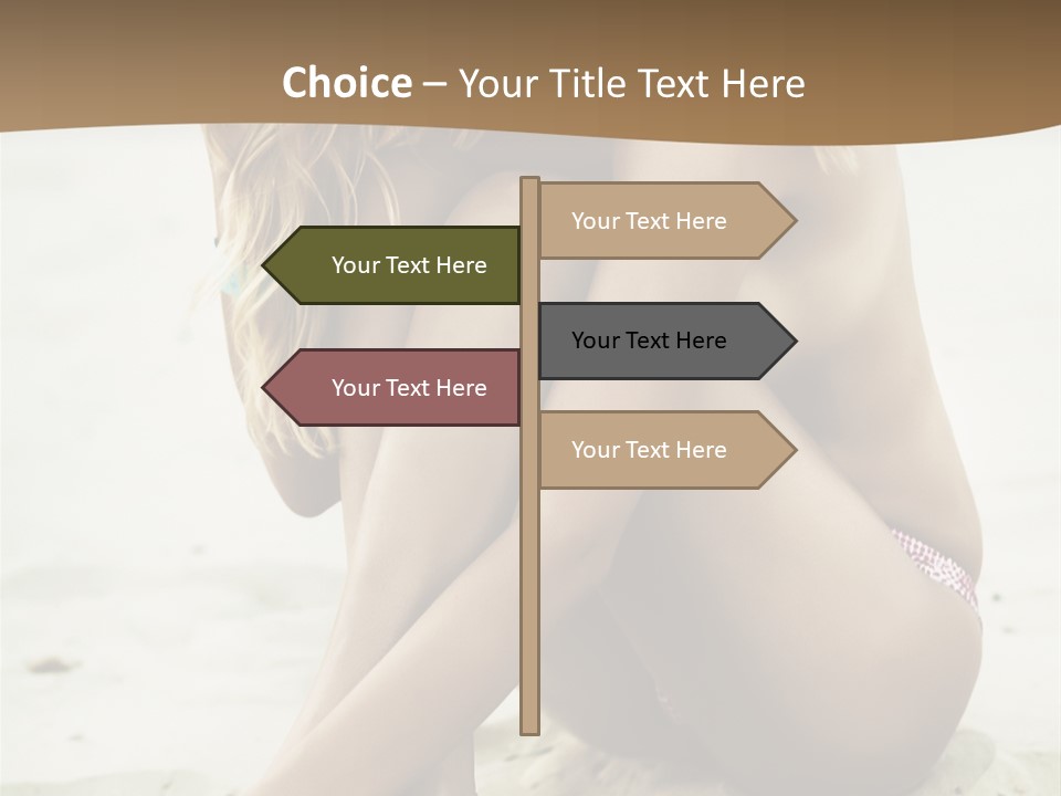 Female Sexy Model PowerPoint Template