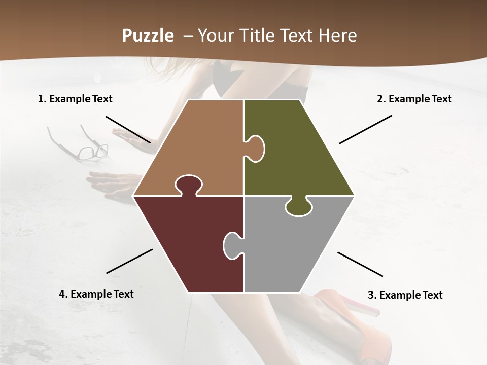 Lie Sexy Fashion PowerPoint Template