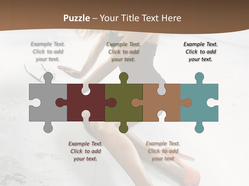 Lie Sexy Fashion PowerPoint Template