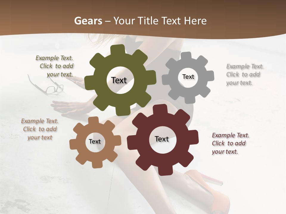 Lie Sexy Fashion PowerPoint Template