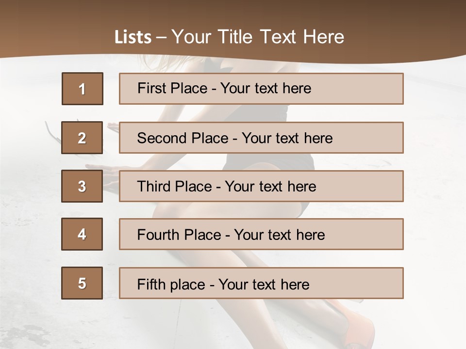 Lie Sexy Fashion PowerPoint Template