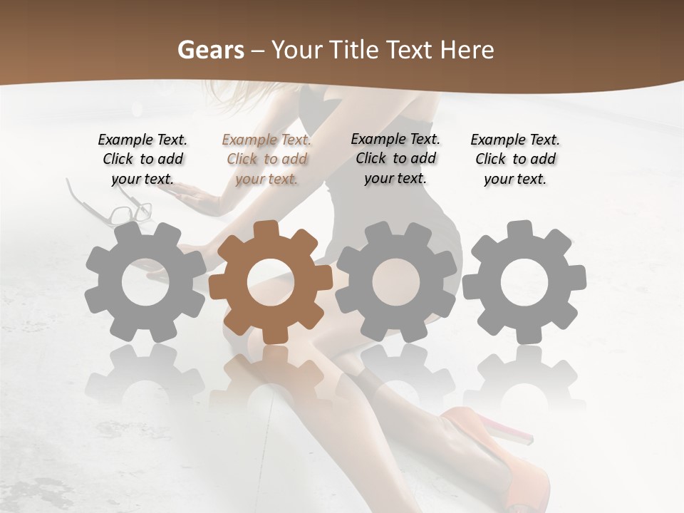 Lie Sexy Fashion PowerPoint Template