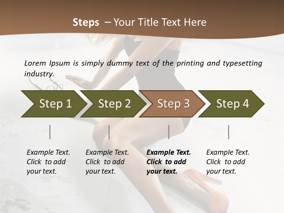 Lie Sexy Fashion PowerPoint Template