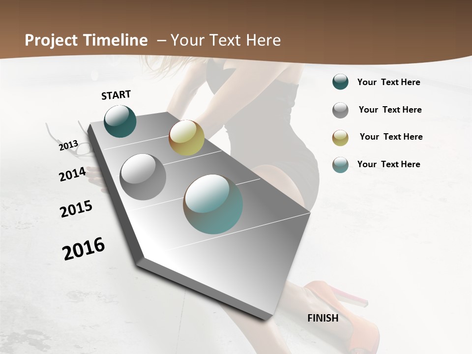 Lie Sexy Fashion PowerPoint Template