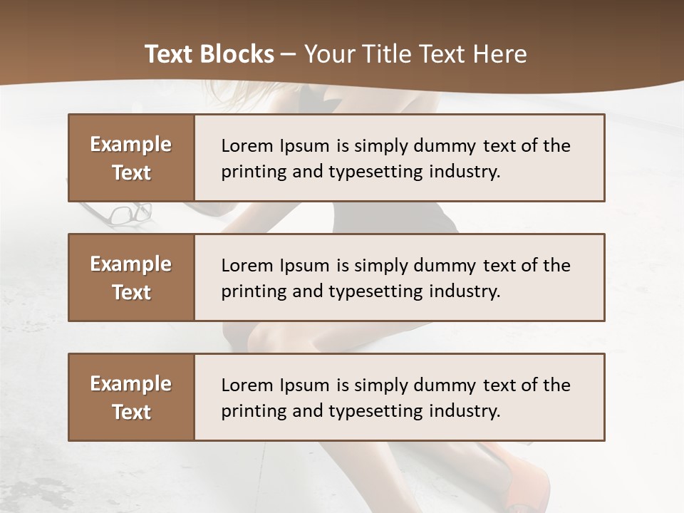 Lie Sexy Fashion PowerPoint Template