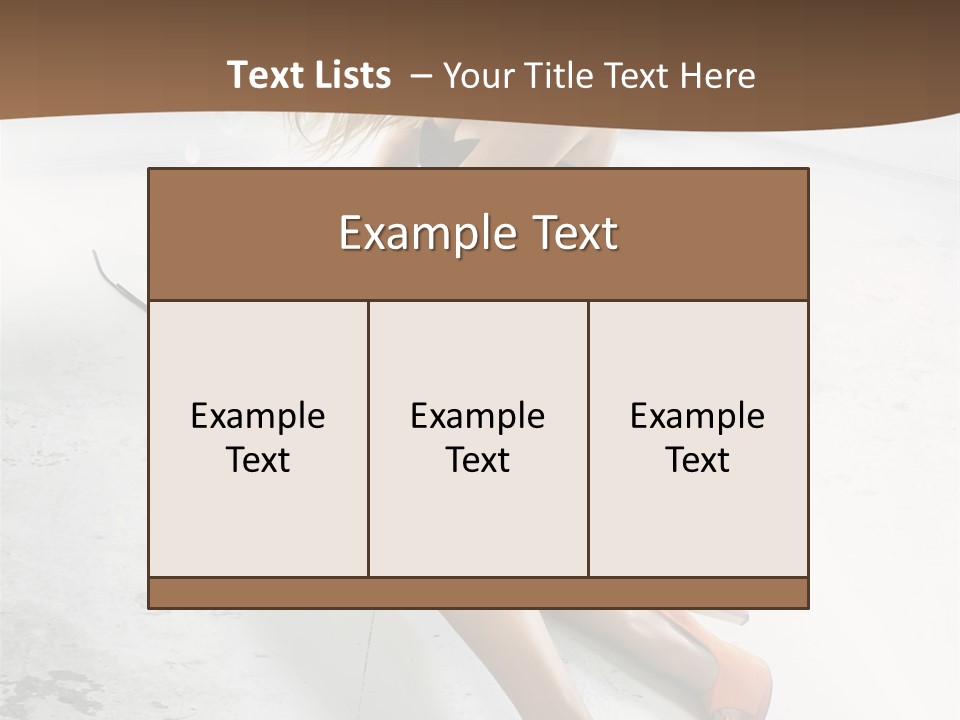 Lie Sexy Fashion PowerPoint Template
