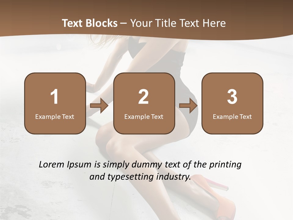 Lie Sexy Fashion PowerPoint Template