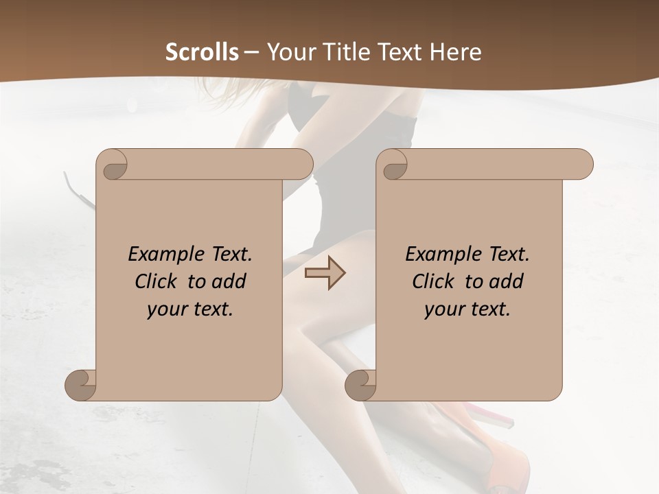 Lie Sexy Fashion PowerPoint Template