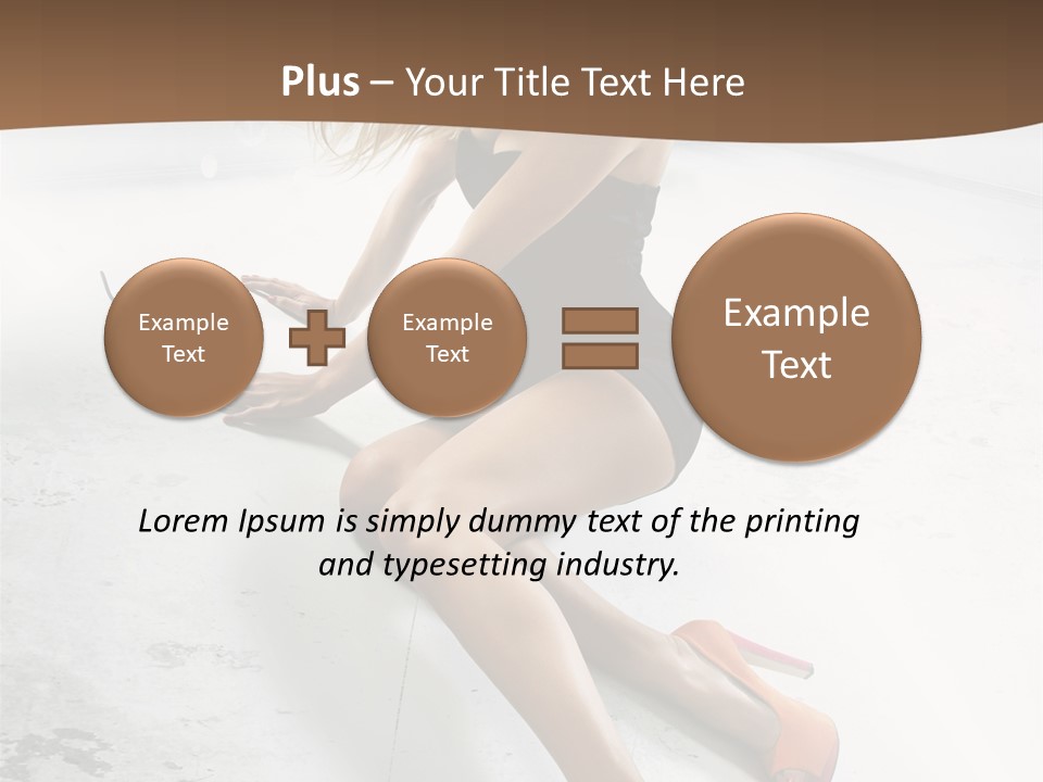 Lie Sexy Fashion PowerPoint Template