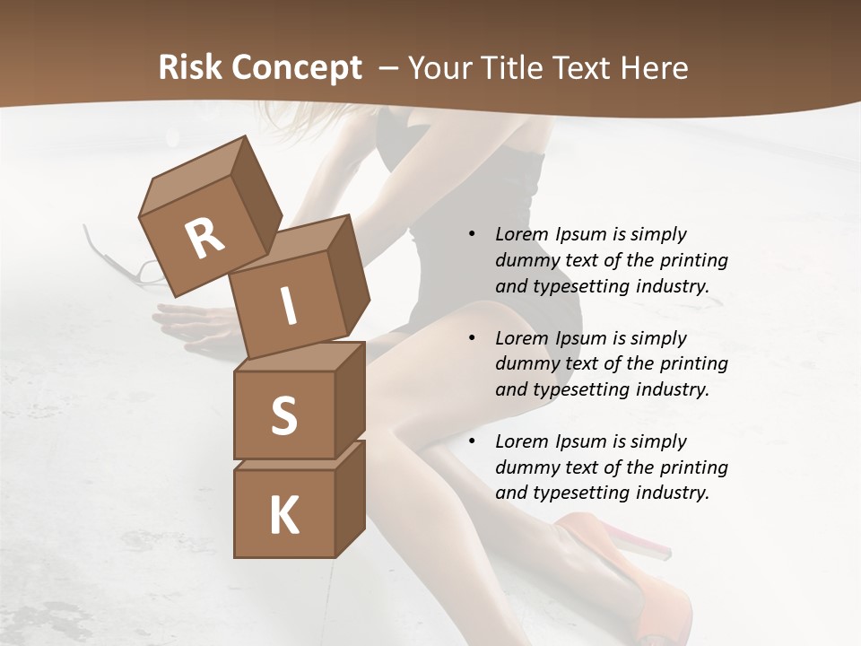 Lie Sexy Fashion PowerPoint Template