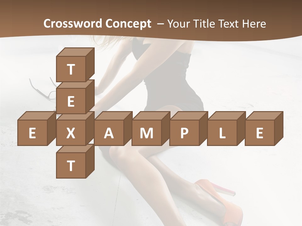 Lie Sexy Fashion PowerPoint Template