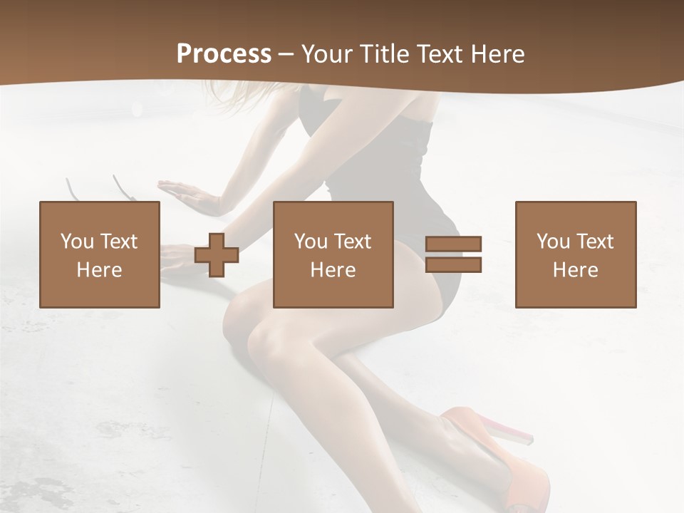 Lie Sexy Fashion PowerPoint Template