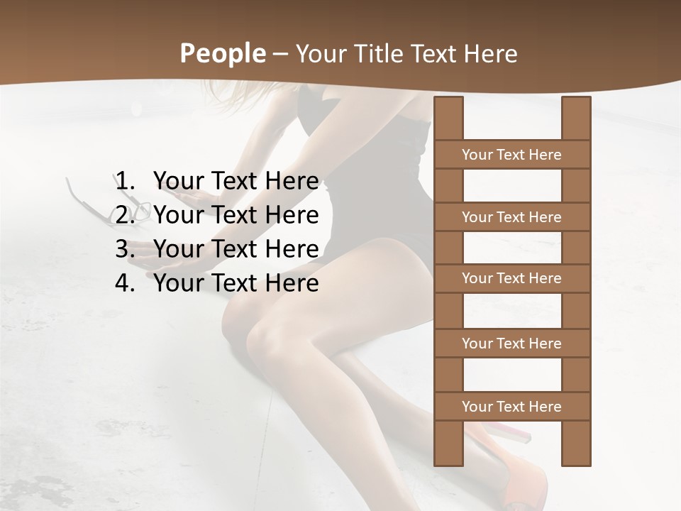 Lie Sexy Fashion PowerPoint Template