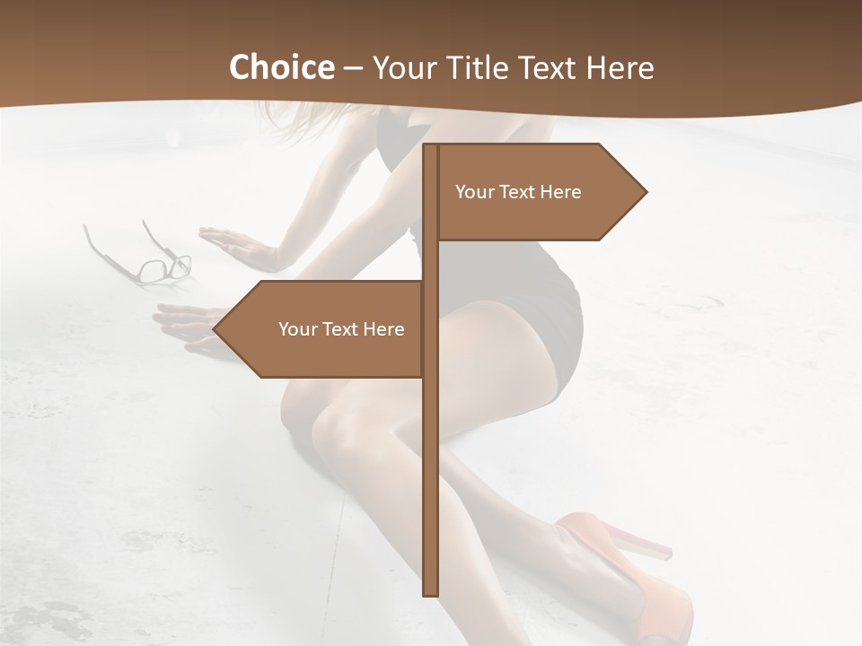 Lie Sexy Fashion PowerPoint Template