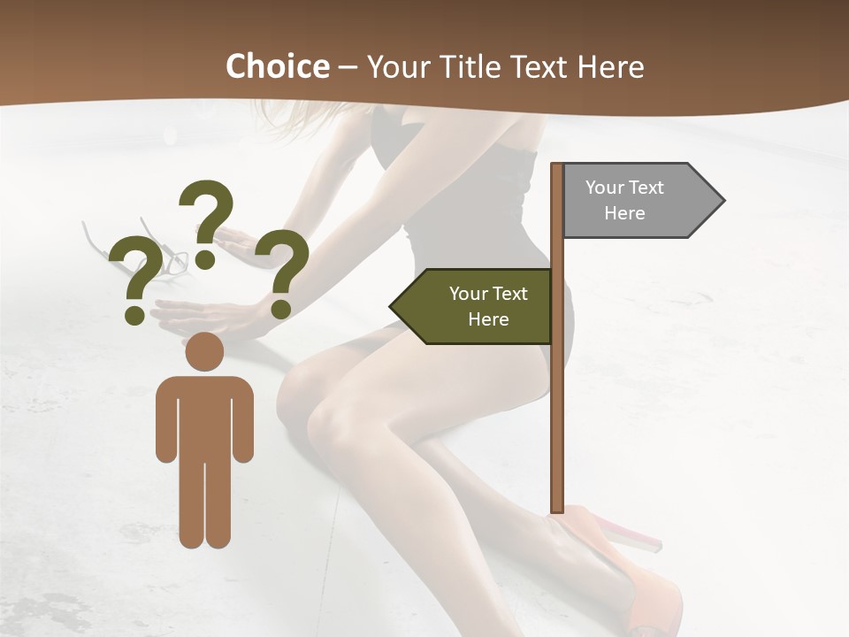 Lie Sexy Fashion PowerPoint Template