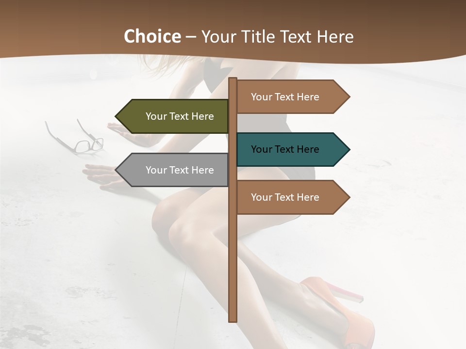 Lie Sexy Fashion PowerPoint Template