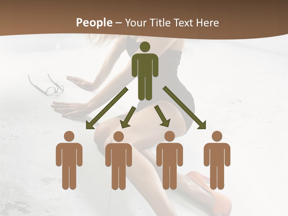 Lie Sexy Fashion PowerPoint Template