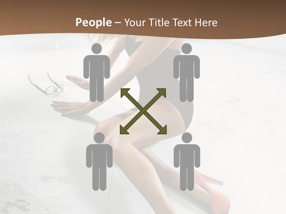 Lie Sexy Fashion PowerPoint Template