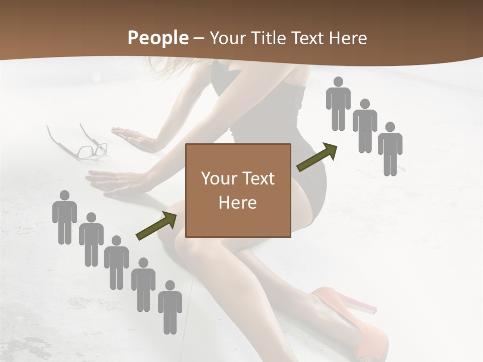 Lie Sexy Fashion PowerPoint Template