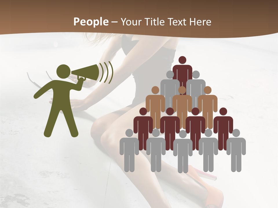 Lie Sexy Fashion PowerPoint Template