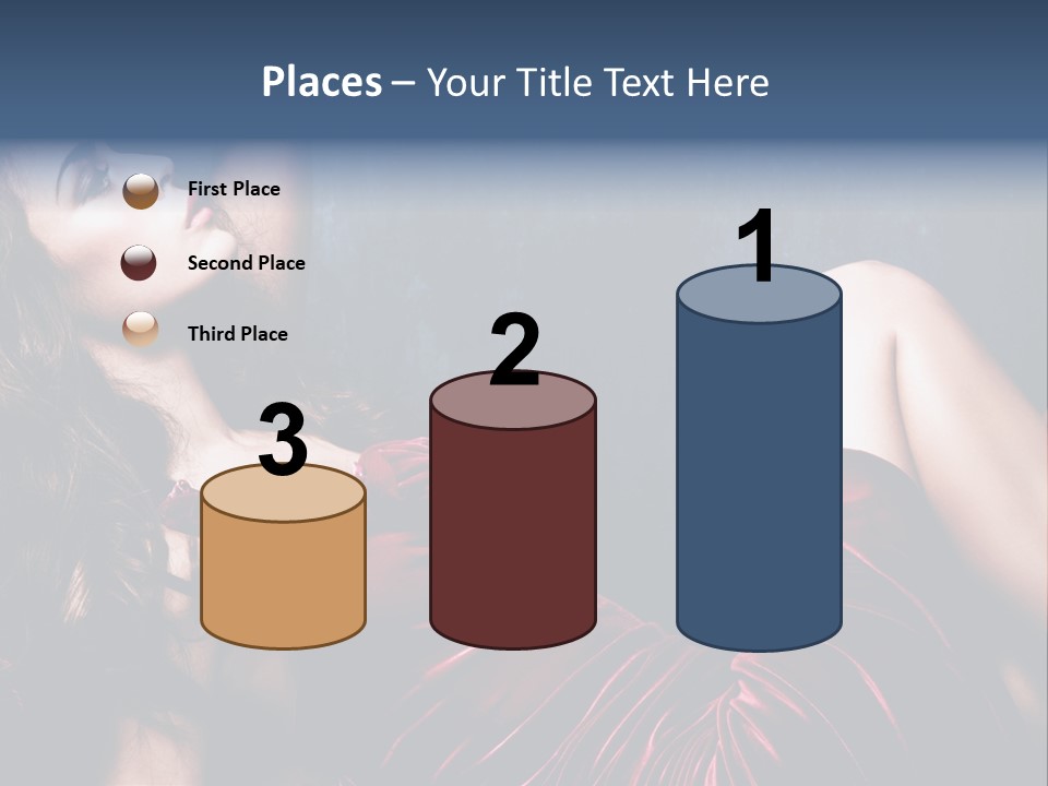 Figure Brunette Girl PowerPoint Template