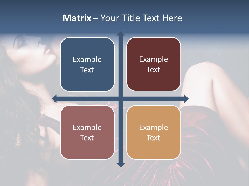 Figure Brunette Girl PowerPoint Template