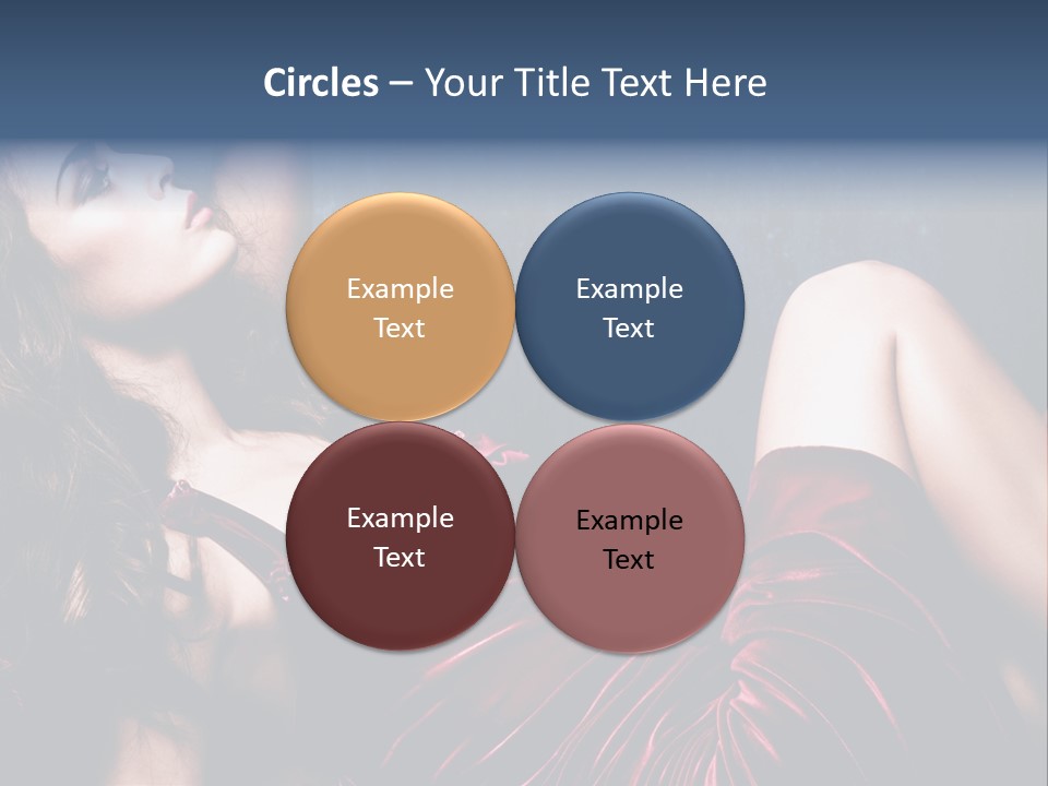 Figure Brunette Girl PowerPoint Template