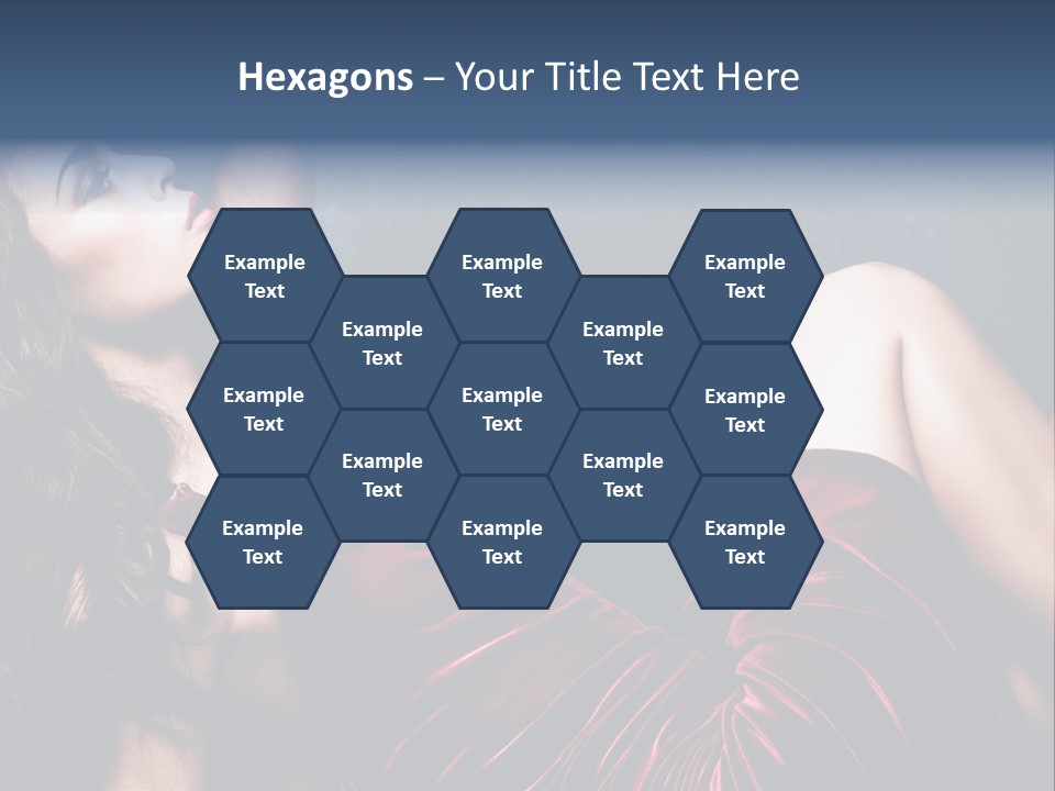 Figure Brunette Girl PowerPoint Template