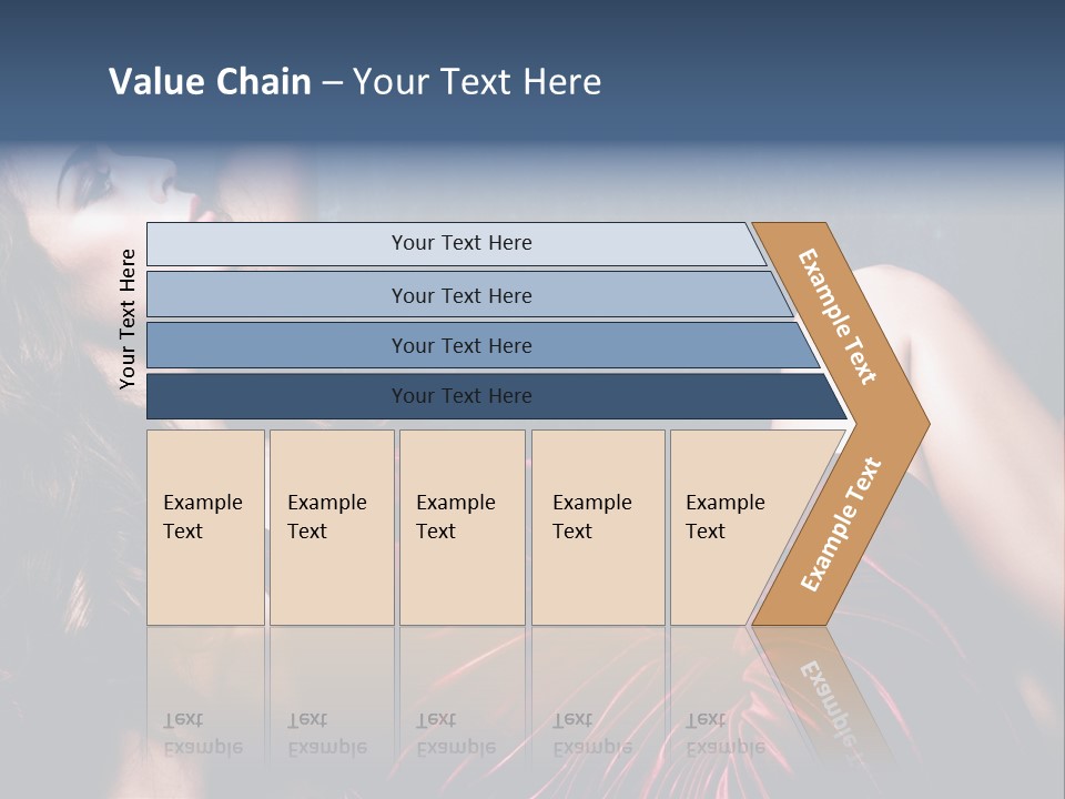 Figure Brunette Girl PowerPoint Template