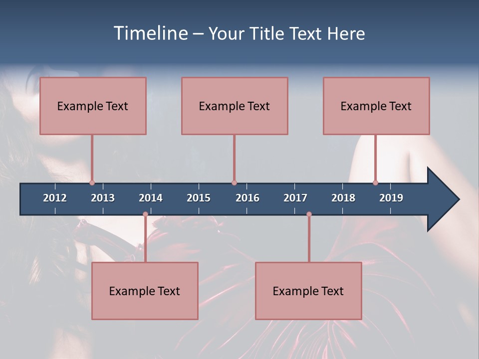 Figure Brunette Girl PowerPoint Template