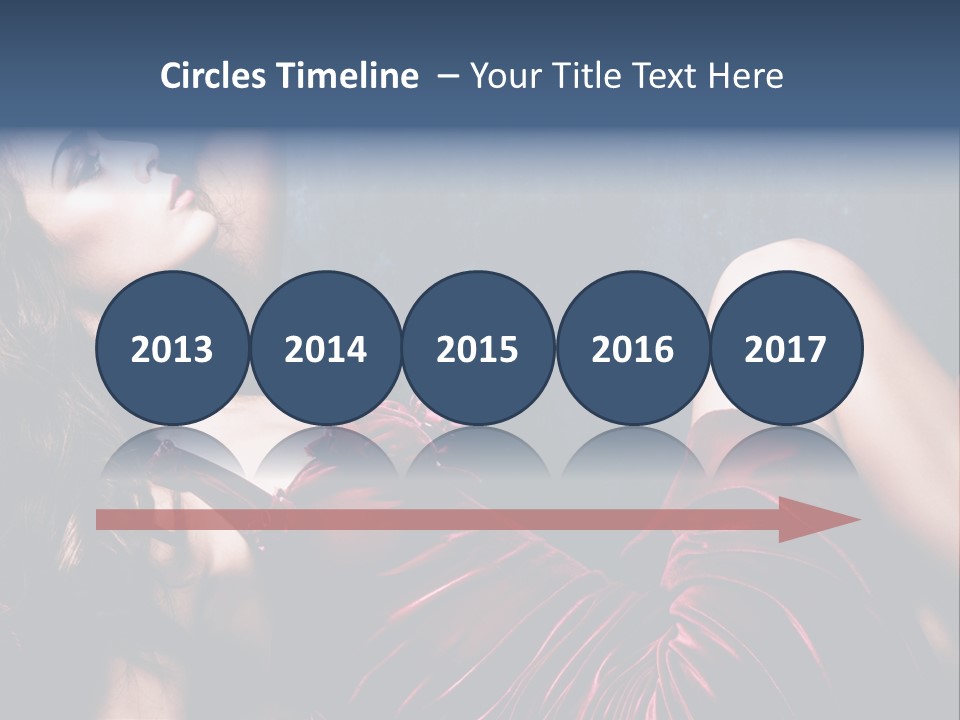 Figure Brunette Girl PowerPoint Template