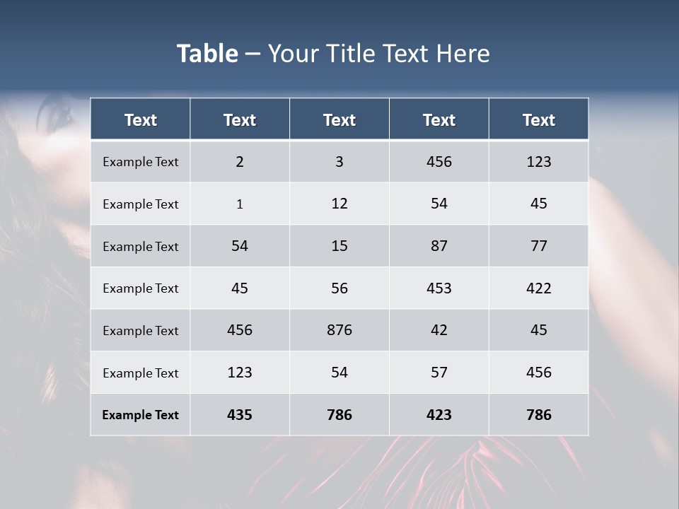 Figure Brunette Girl PowerPoint Template