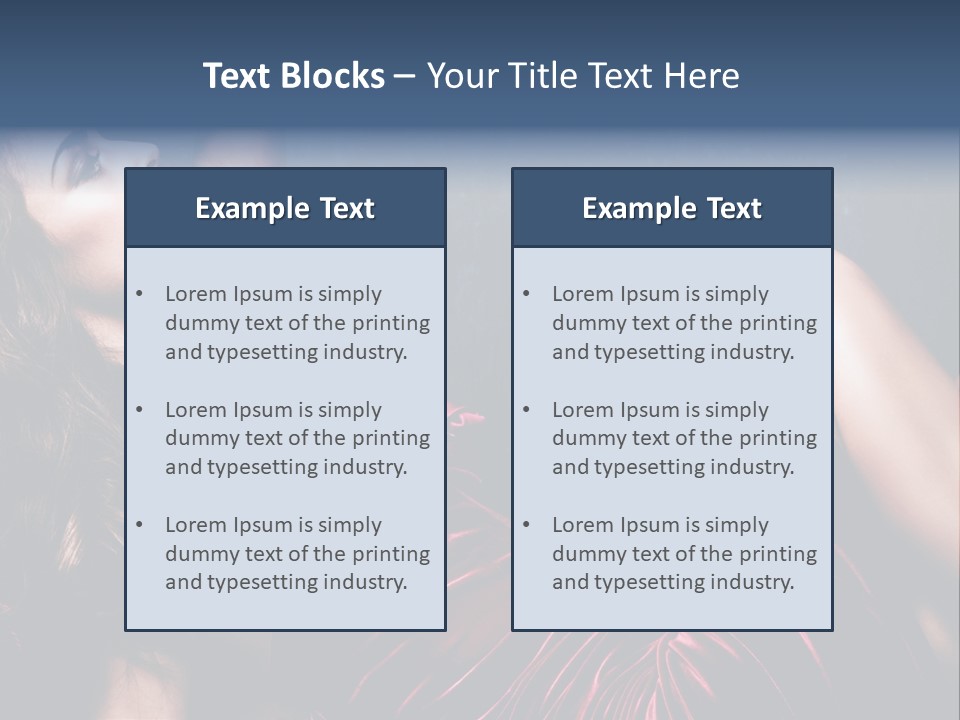 Figure Brunette Girl PowerPoint Template
