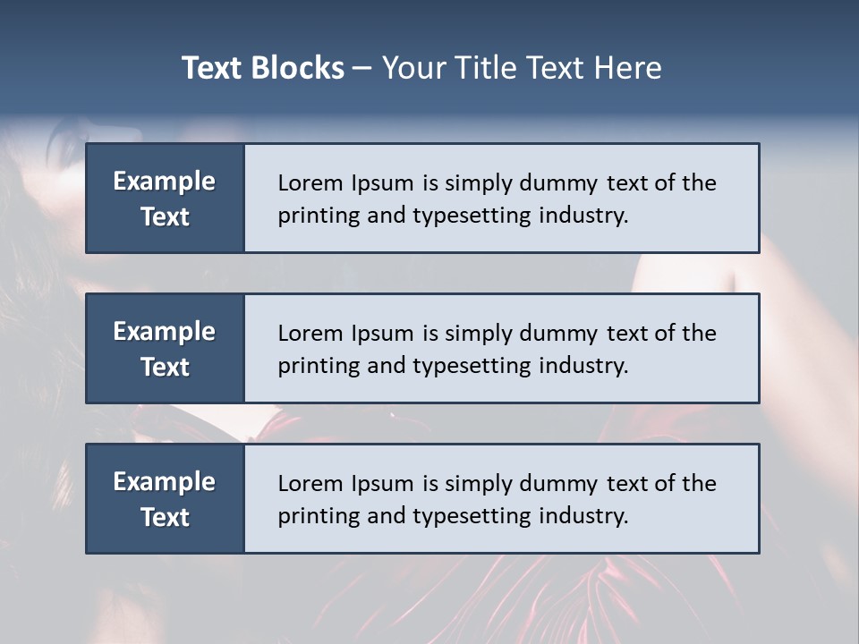 Figure Brunette Girl PowerPoint Template