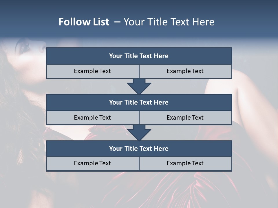 Figure Brunette Girl PowerPoint Template