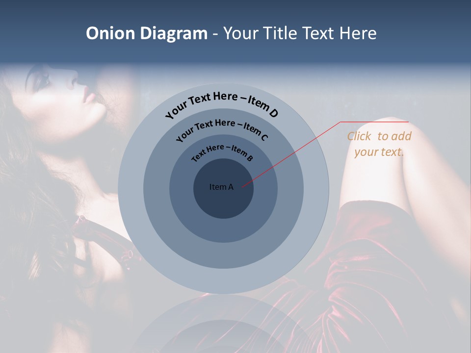 Figure Brunette Girl PowerPoint Template