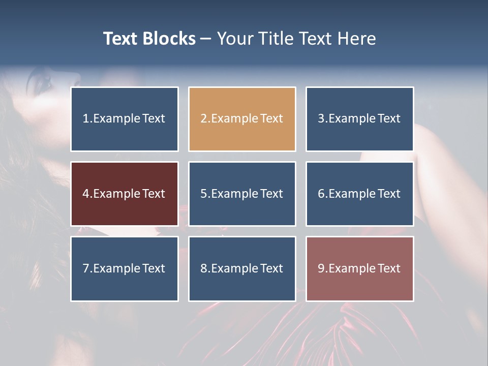 Figure Brunette Girl PowerPoint Template