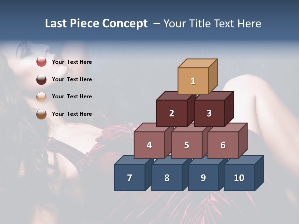 Figure Brunette Girl PowerPoint Template