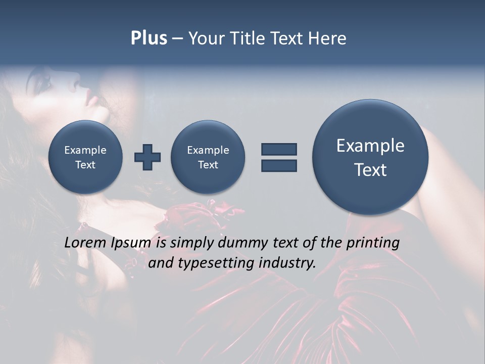 Figure Brunette Girl PowerPoint Template