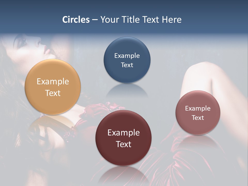 Figure Brunette Girl PowerPoint Template