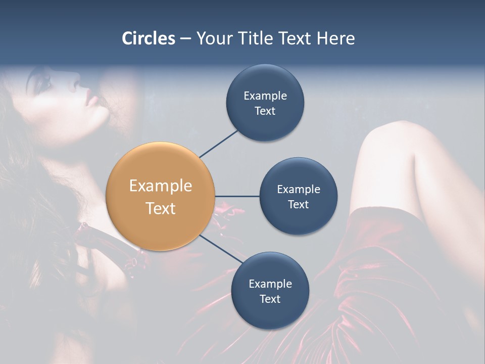 Figure Brunette Girl PowerPoint Template