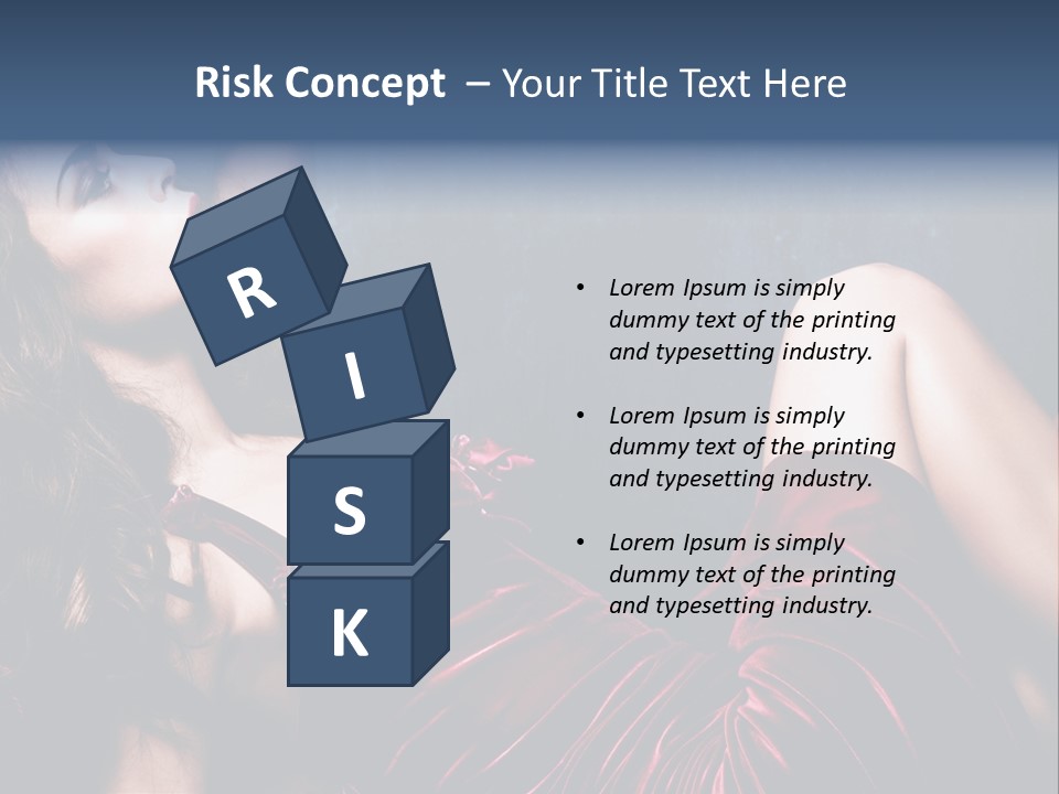 Figure Brunette Girl PowerPoint Template