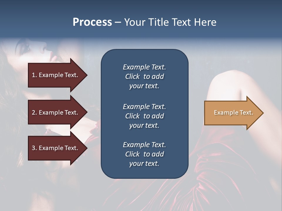 Figure Brunette Girl PowerPoint Template