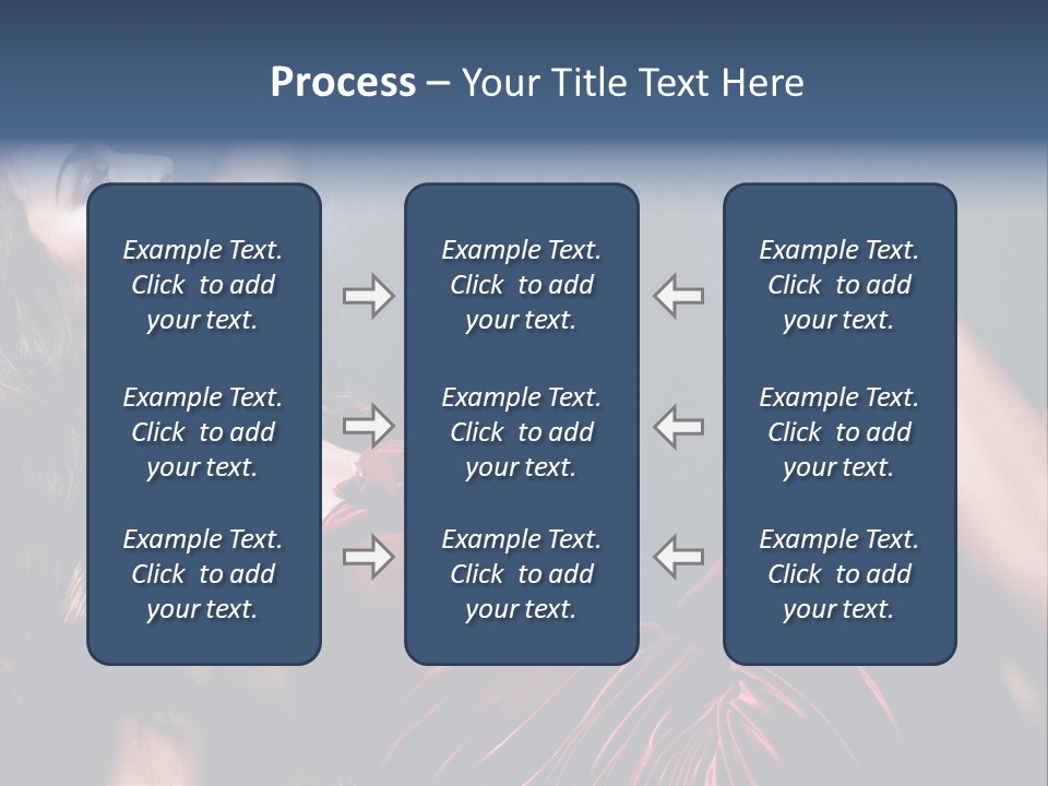 Figure Brunette Girl PowerPoint Template