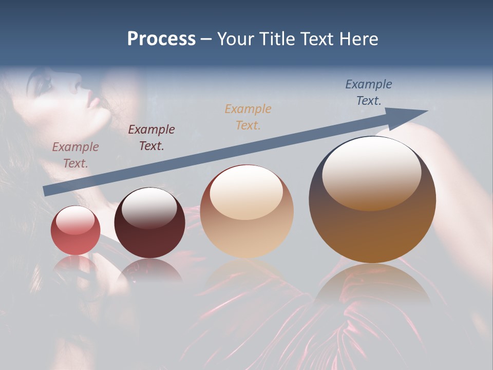 Figure Brunette Girl PowerPoint Template