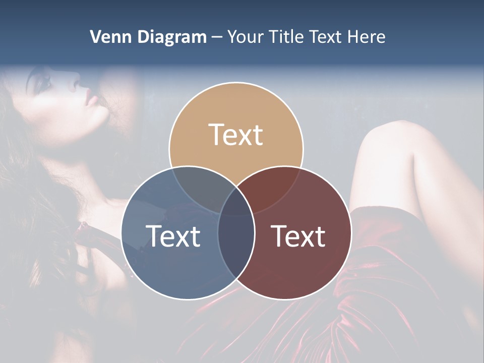 Figure Brunette Girl PowerPoint Template