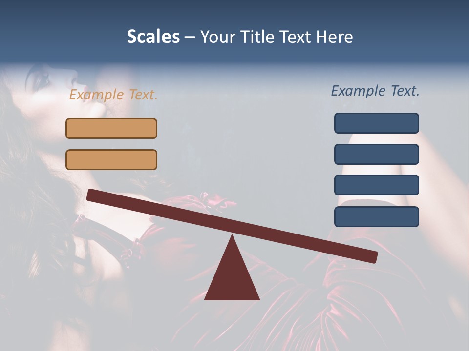 Figure Brunette Girl PowerPoint Template