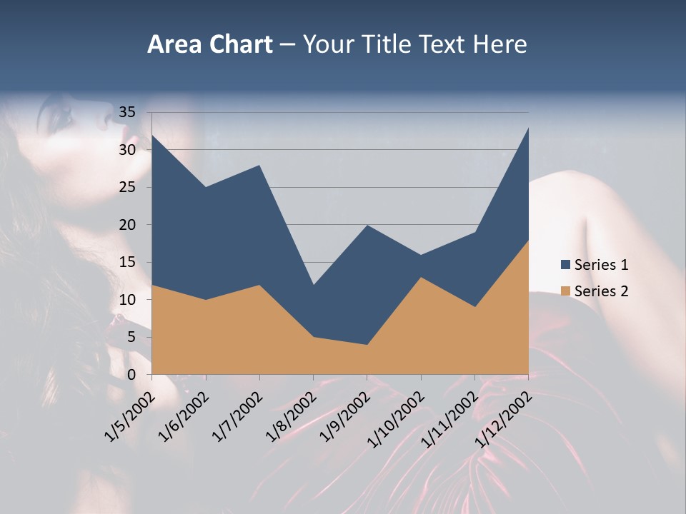 Figure Brunette Girl PowerPoint Template